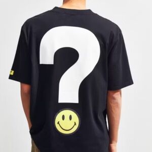 Guess x Chinatown Market x Smiley Black Tee Size Small